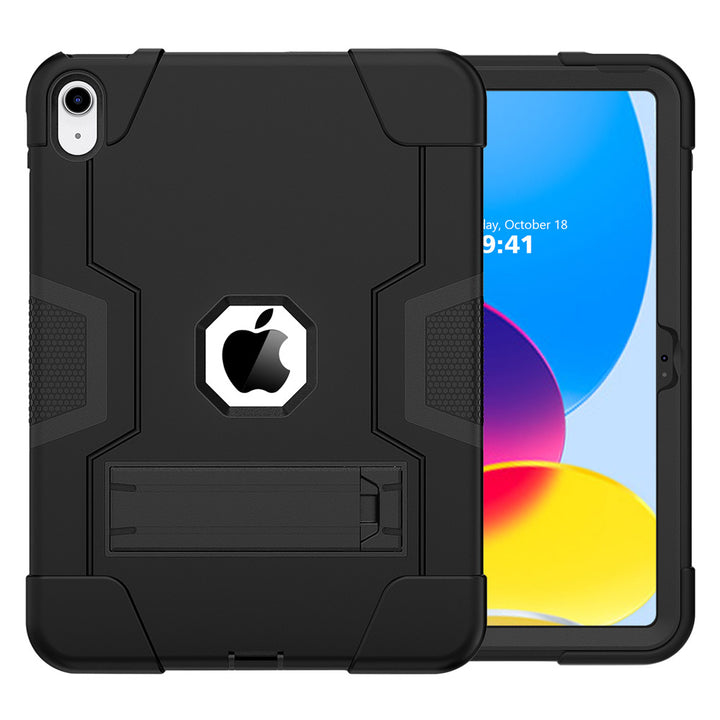 ARMOR-X iPad 10.9 (10th Gen.) shockproof case, impact protection cover with kick stand. Rugged case with kick stand. 