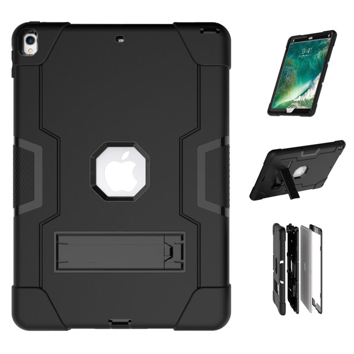 ARMOR-X iPad Pro 10.5 2017 shockproof case, impact protection cover with kick stand. Ultra 3 layers impact resistant design.