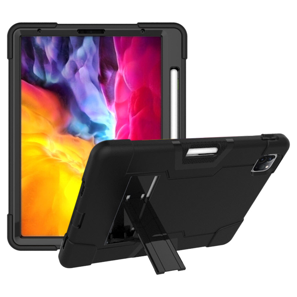 ARMOR-X iPad Pro 12.9 ( 3rd / 4th Gen. ) 2018 / 2020 shockproof case, impact protection cover. Rugged case with kick stand. 