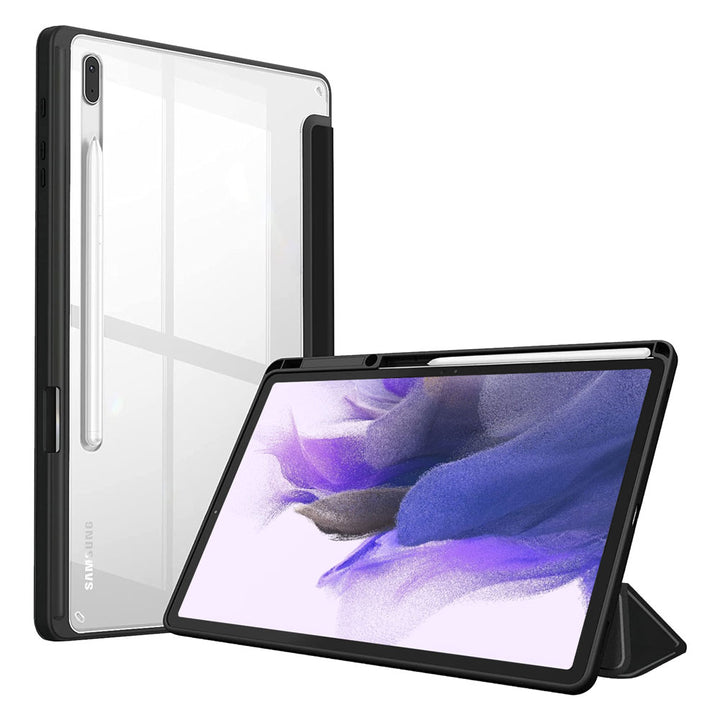 ARMOR-X Samsung Galaxy Tab S7 FE SM-T730 / T736B / T735NZ Smart Tri-Fold Stand Magnetic Cover.