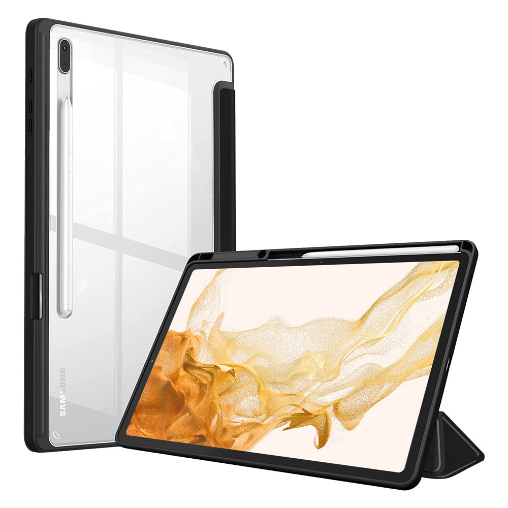 ARMOR-X Samsung Galaxy Tab S8+ S8 Plus SM-X800 / SM-X806 Smart Tri-Fold Stand Magnetic Cover.