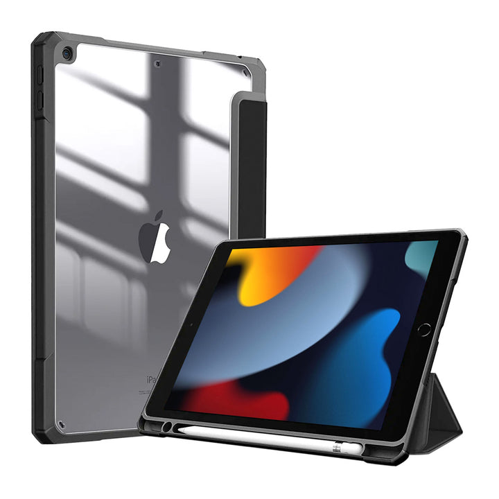 ARMOR-X APPLE iPad 10.2 (7TH & 8TH & 9TH GEN.) 2019 / 2020 / 2021 Smart Tri-Fold Stand Magnetic Cover.