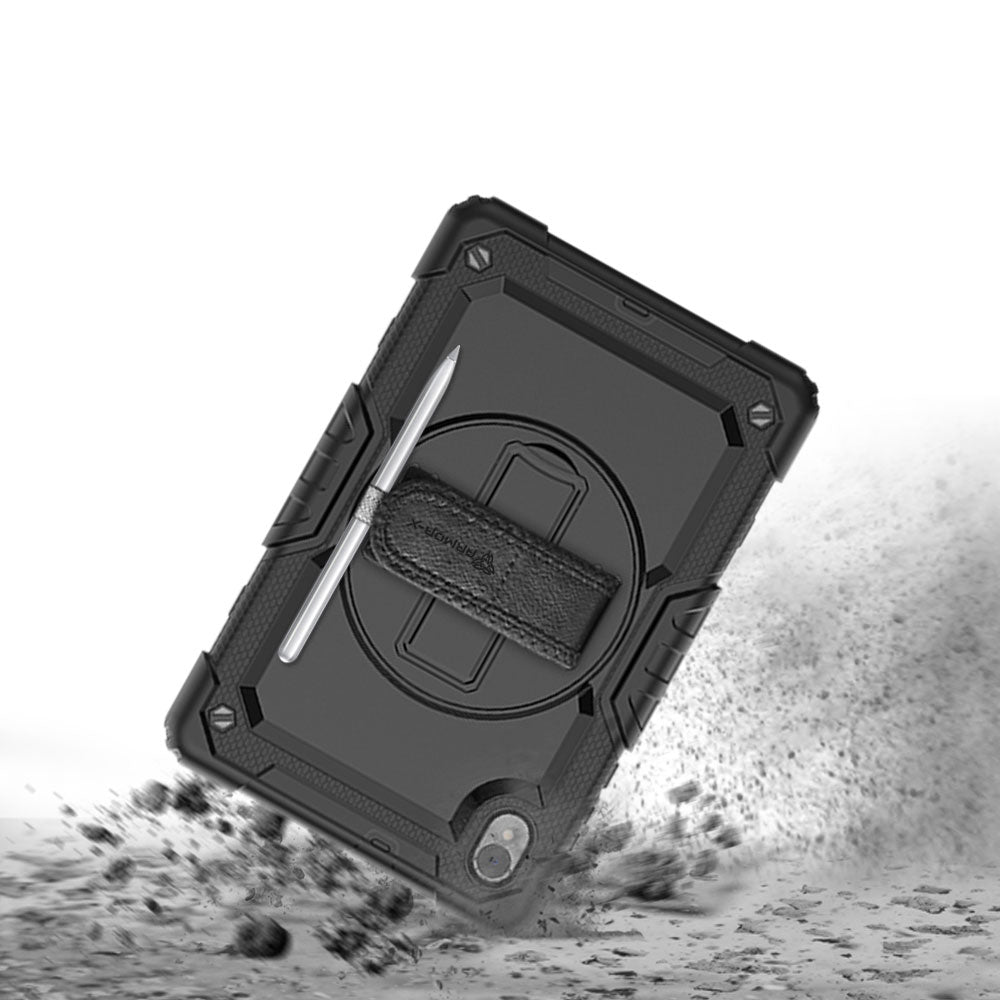ARMOR-X Lenovo Tab M10 HD (2nd Gen) TB-X306F shockproof case, impact protection cover with hand strap and kick stand. Rugged protective case with the best dropproof protection.