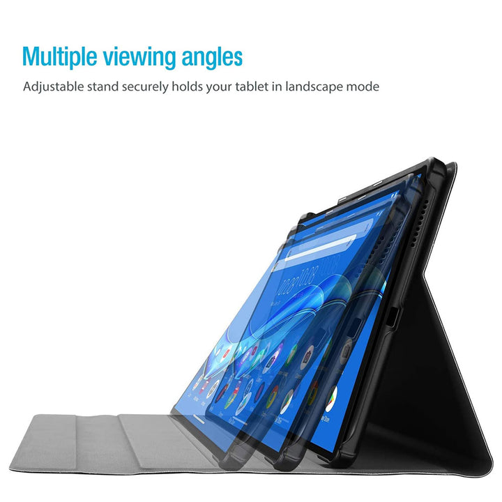 ARMOR-X Lenovo Tab M10 Plus TB-X606 shockproof case, impact protection cover with multiple viewing angle.