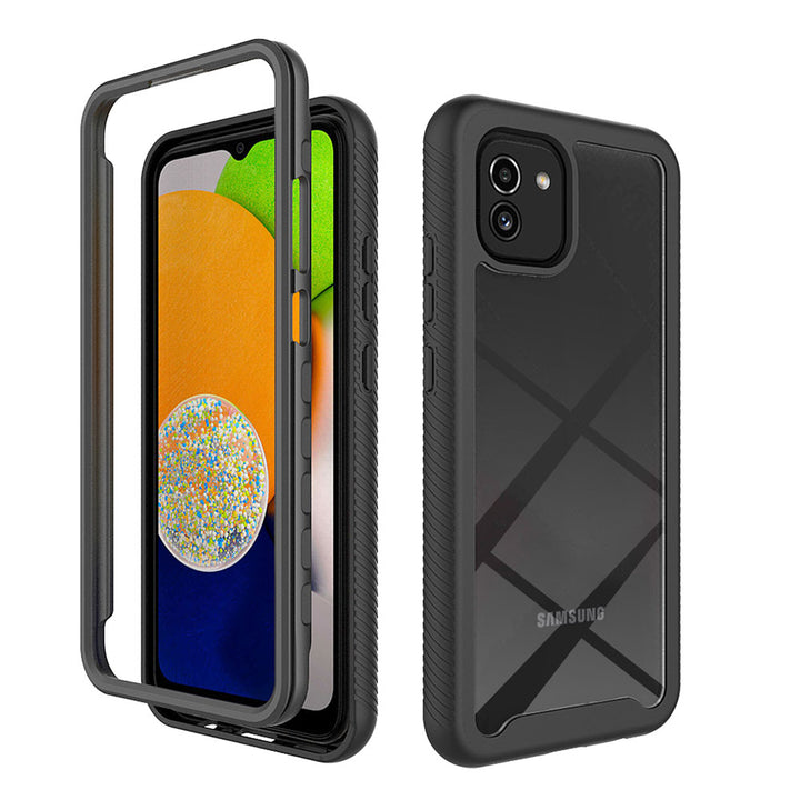 ARMOR-X Samsung Galaxy A03 SM-A035 164mm shockproof cases. Military-Grade Rugged Design with best drop proof protection. Two-layer structure, easy to install and disassemble.