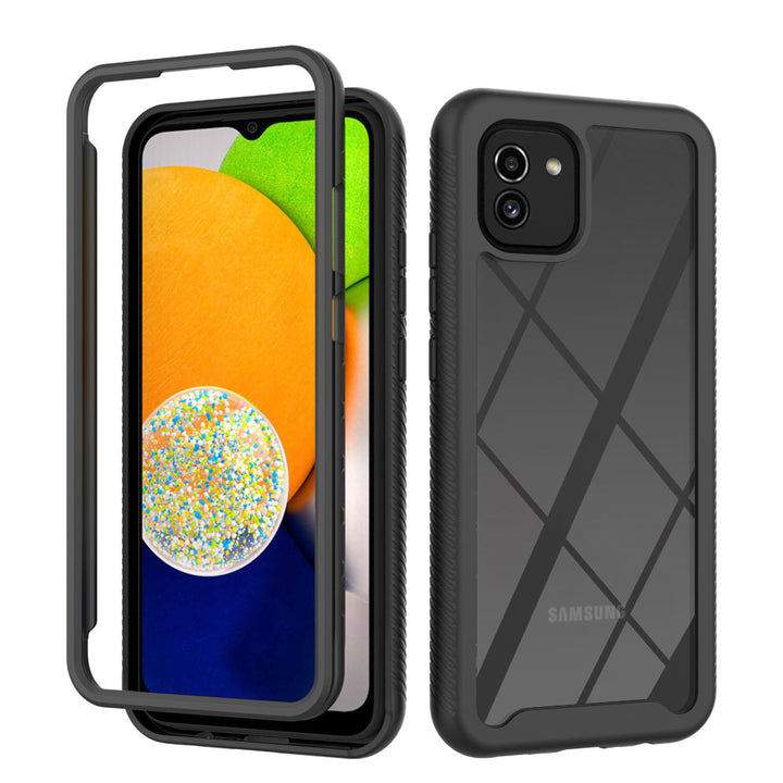 ARMOR-X Samsung Galaxy A03 SM-A035 166mm shockproof cases. Military-Grade Rugged Design with best drop proof protection. Two-layer structure, easy to install and disassemble.