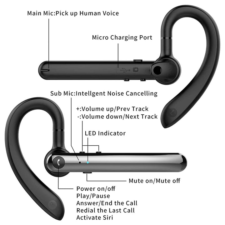 ARMOR-X Noise Canceling Bluetooth Earpiece. Perfect to enjoy clear phone calls and high quality music wherever.