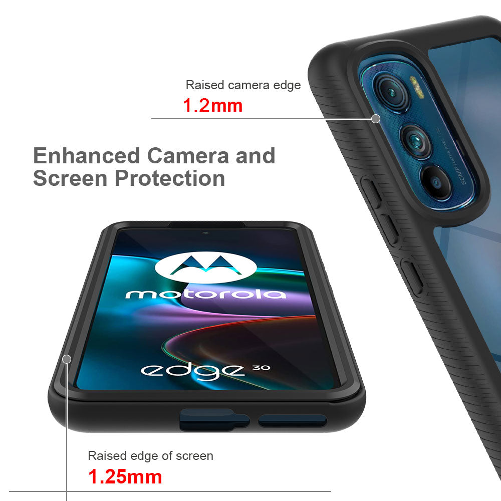 Coque Protection Motorola Moto Edge 30 Pro / Edge+ 2022 - Anti-chocs Avec Coulisseau Caméra, Bleu Ciel