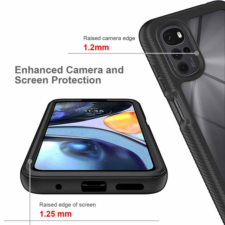 ARMOR-X Motorola Moto G22 shockproof cases. Military-Grade Mountable Rugged Design with best drop proof protection.