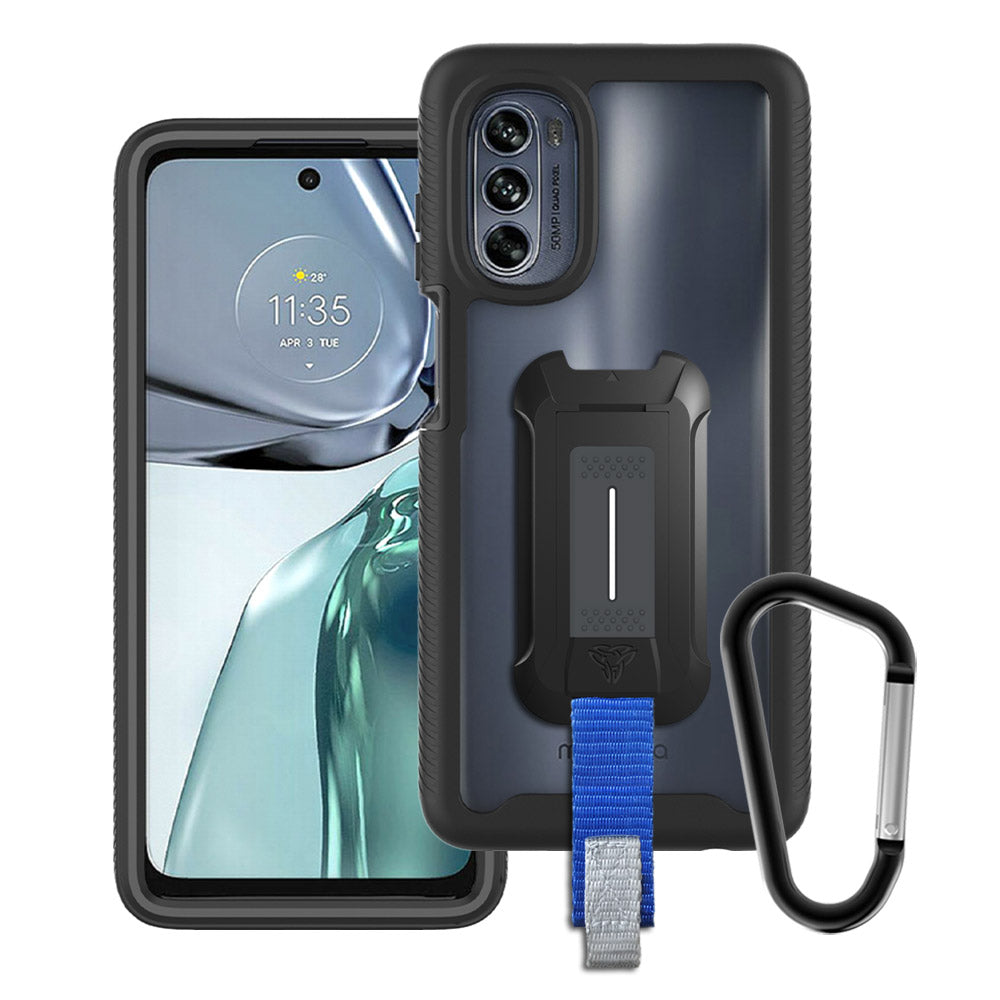 ARMOR-X Motorola Moto G62 5G shockproof cases. Military-Grade Mountable Rugged Design with best drop proof protection.