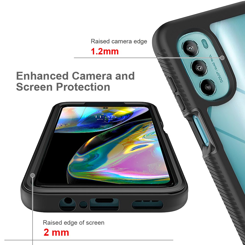 ARMOR-X Motorola Moto G82 shockproof cases. Military-Grade Mountable Rugged Design with best drop proof protection. With enhanced camera and screen protection.