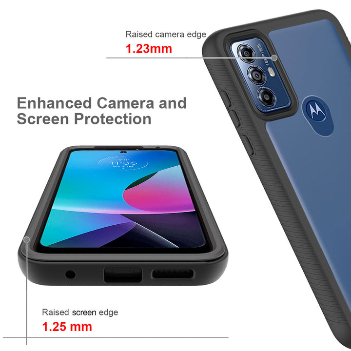 ARMOR-X Motorola Moto G Play 2023 shockproof cases. Military-Grade Mountable Rugged Design with best drop proof protection.