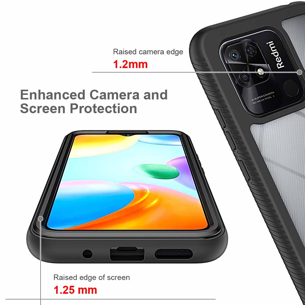 ARMOR-X Xiaomi Redmi 10C 4G shockproof cases. Military-Grade Mountable Rugged Design with best drop proof protection.
