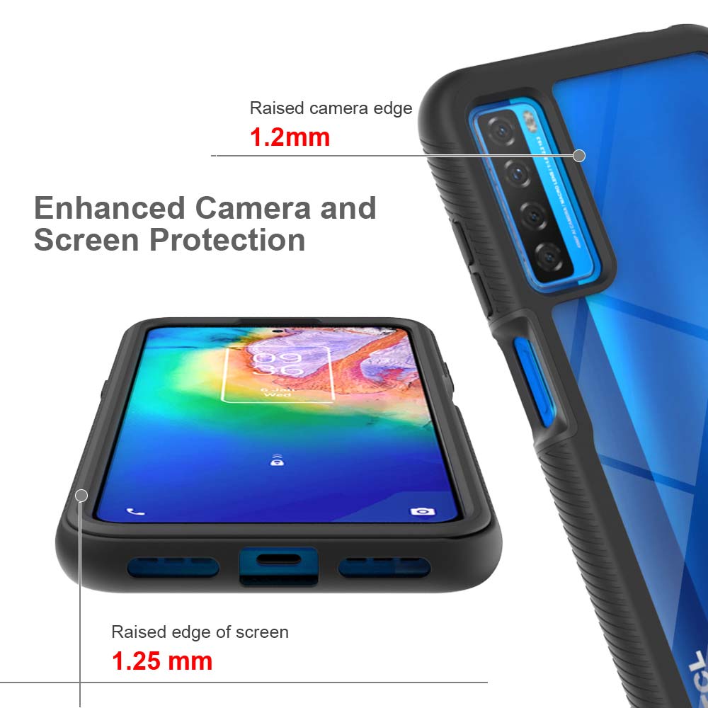 ARMOR-X TCL 20S shockproof cases. Military-Grade Mountable Rugged Design with best drop proof protection.