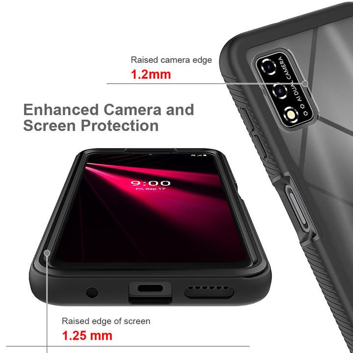 ARMOR-X TCL T-Mobile REVVL V 4G shockproof cases. Military-Grade Mountable Rugged Design with best drop proof protection.