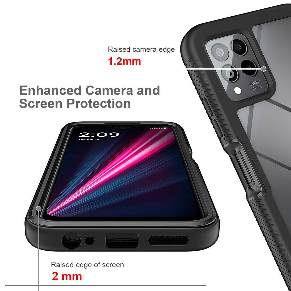 ARMOR-X TCL T-Mobile REVVL 6PRO shockproof cases. Military-Grade Mountable Rugged Design with best drop proof protection.