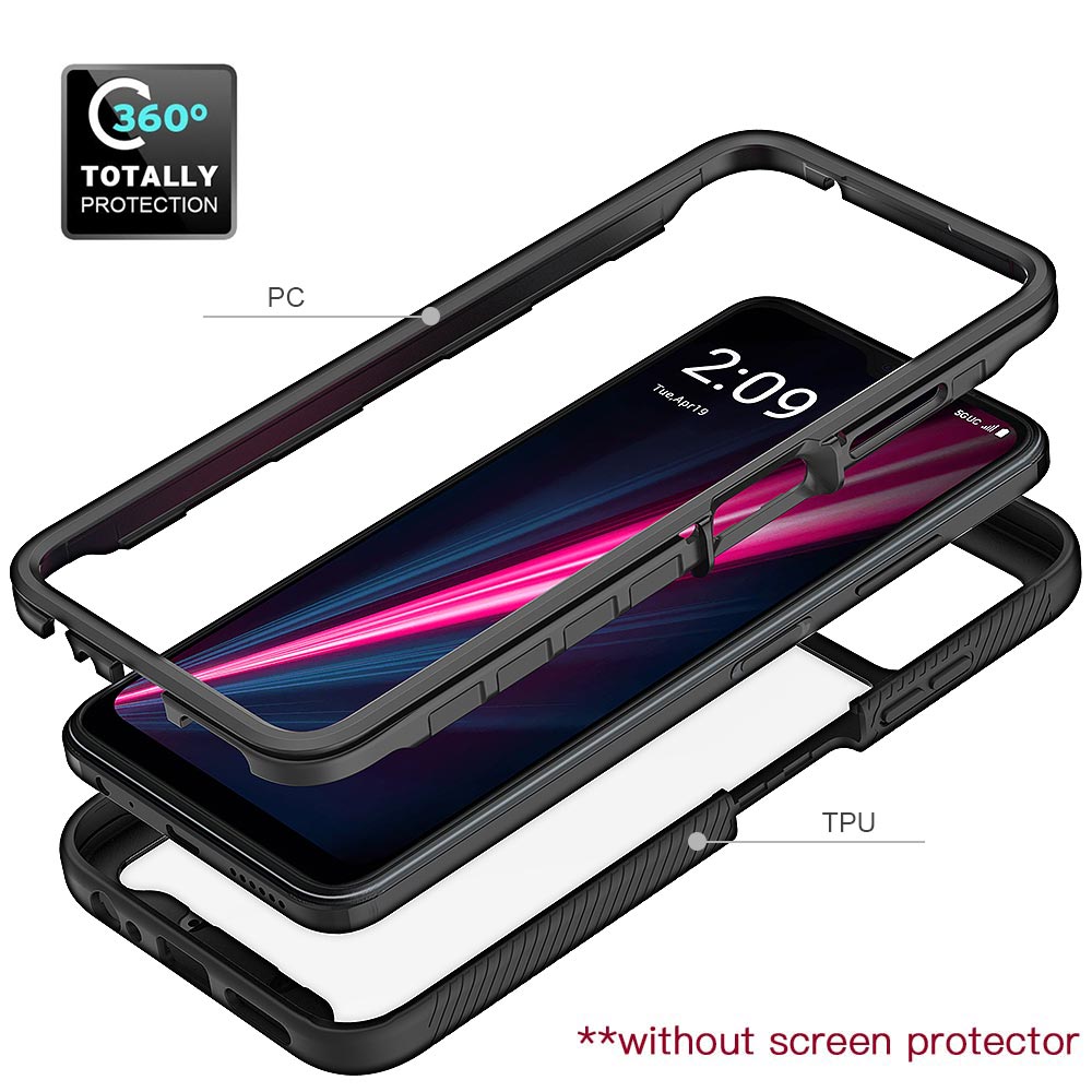 ARMOR-X TCL T-Mobile REVVL 6PRO shockproof cases. Military-Grade Mountable Rugged Design with best drop proof protection.