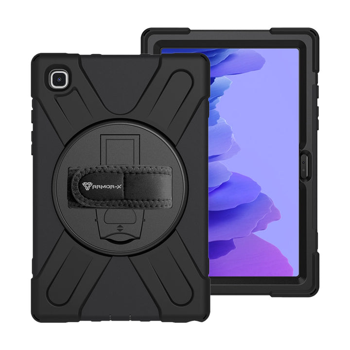 JLN-SS-T500 | Samsung Galaxy Tab A7 SM-T500 / T505| Ultra 3 layers shockproof rugged case with hand strap and kick-stand