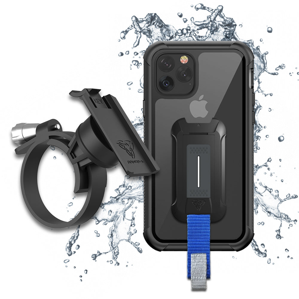 KIT-X22-MX | Bike Kit | Light Weight Bar Mount with Waterproof Case for iPhone