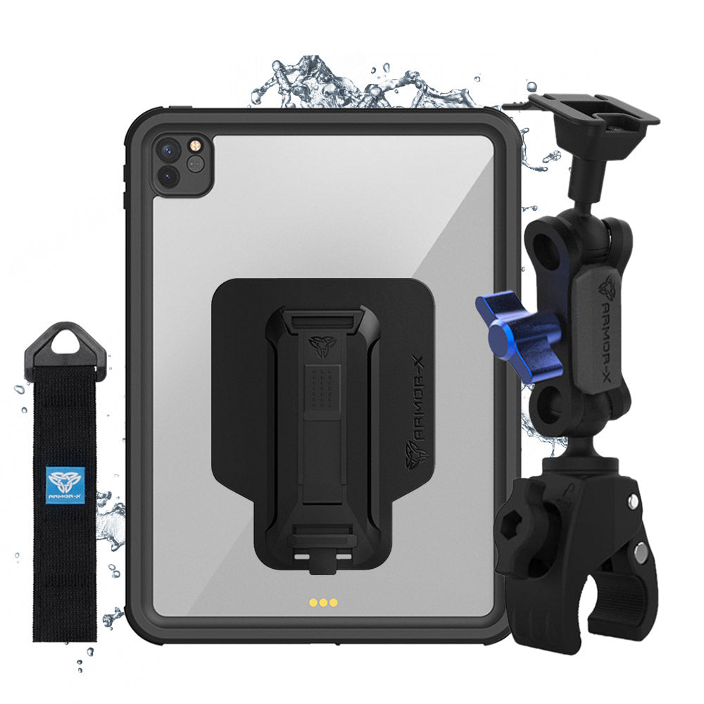 KIT-XP7T-MXS | Boat Kit | ONE-LOCK Quick Release Bar Mount with Waterproof Case for iPad