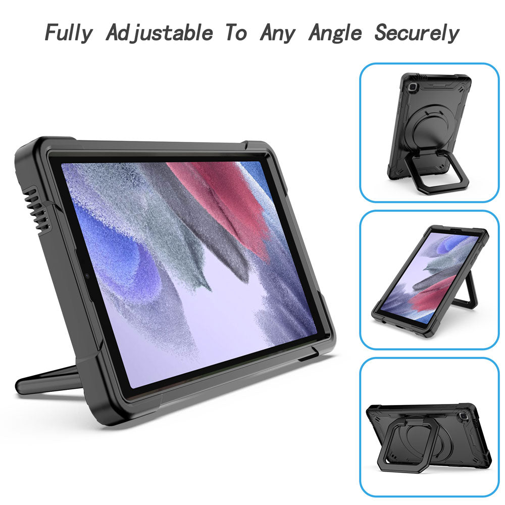 ARMOR-X Samsung Galaxy Tab A7 Lite 8.7 SM-T220 / T225 shockproof case, impact protection cover with kickstand for comfortable viewing and typing angle.