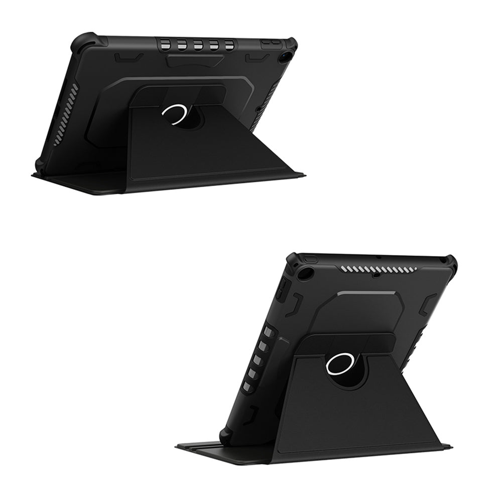 ARMOR-X Apple iPad 9.7 ( 5th / 6th Gen. ) 2017 / 2018 360 degree rotating stand magnetic smart cover. Work perfectly for APPs need both viewing modes.