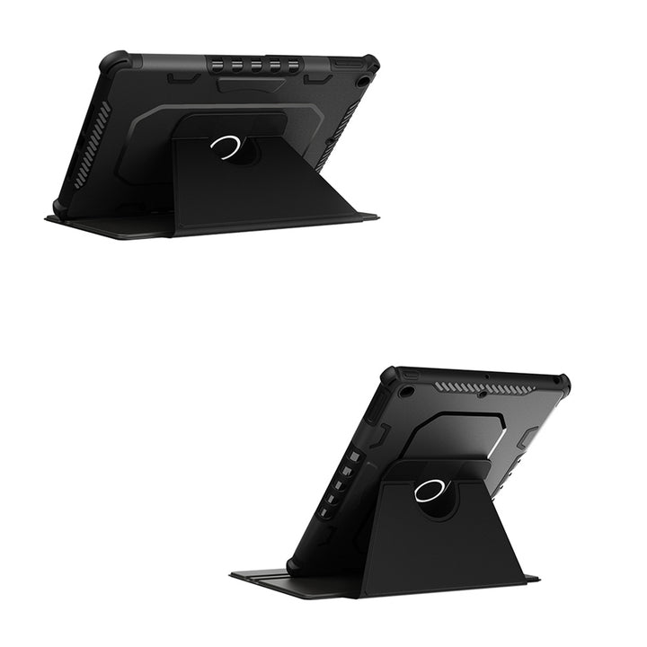 ARMOR-X Apple iPad 10.2 (7TH & 8TH & 9TH GEN.) 2019 / 2020 / 2021 360 degree rotating stand magnetic smart cover. Work perfectly for APPs need both viewing modes.