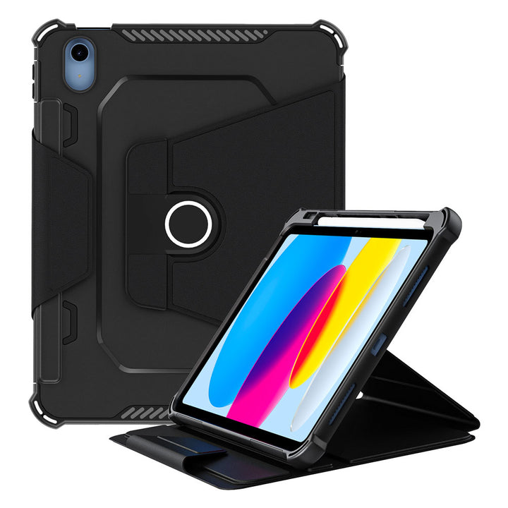 ARMOR-X Apple iPad 10.9 (10th Gen.) 360 degree rotating stand magnetic smart cover.