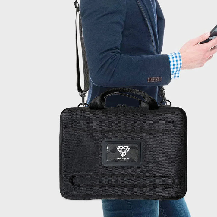 ARMOR-X 13 - 14" Apple MacBook bag. It's great to free your hands and easy to carry with you to anywhere.