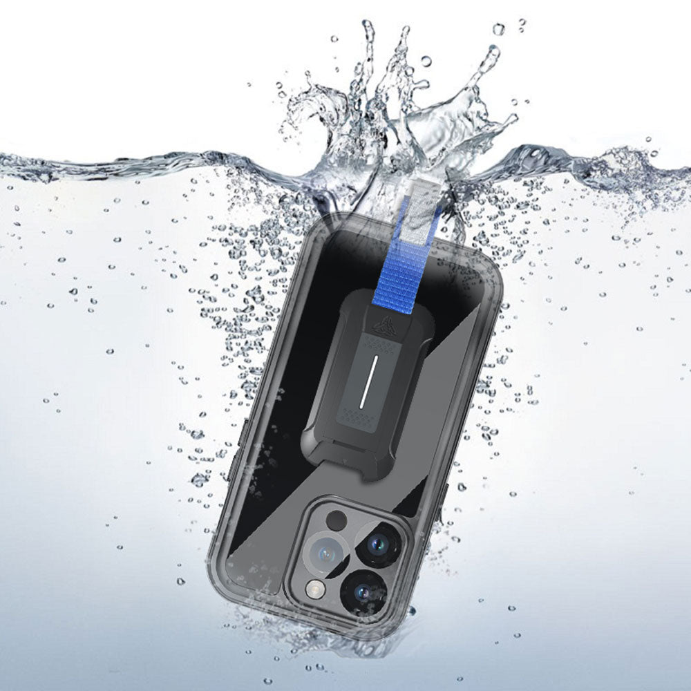 MX-IPH-14PMX | iPhone 14 Pro Max | Waterproof Case IP68 shock & water proof  Cover w/ X-Mount & Carabiner