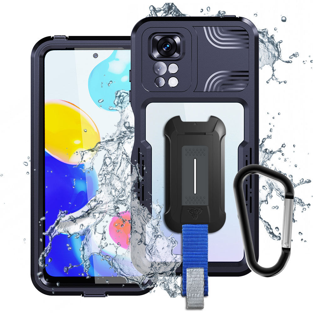 ARMOR-X  Xiaomi Redmi Note 11 / 11S IP68 shock & water proof cover. Military-Grade Mountable Rugged Design with best waterproof protection.