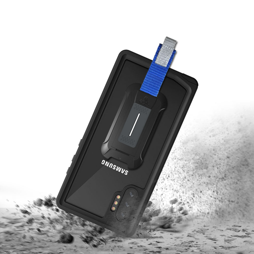 MX-N10P-BK | Samsung Galaxy Note 10 Plus Waterproof Case | IP68 shock & water proof Cover w/ X-Mount & Carabiner