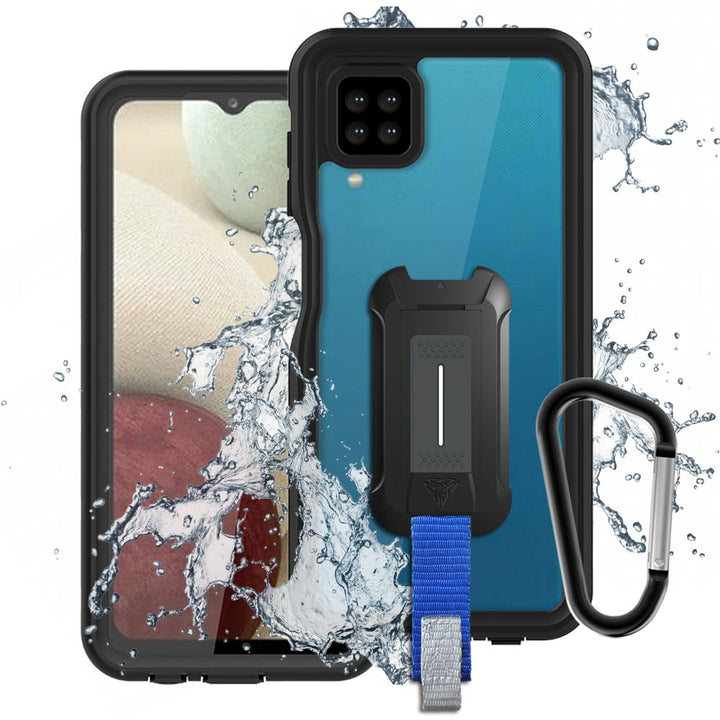 ARMOR-X Samsung Galaxy A12 IP68 shock & water proof cover. Military-Grade Mountable Rugged Design with best waterproof protection.
