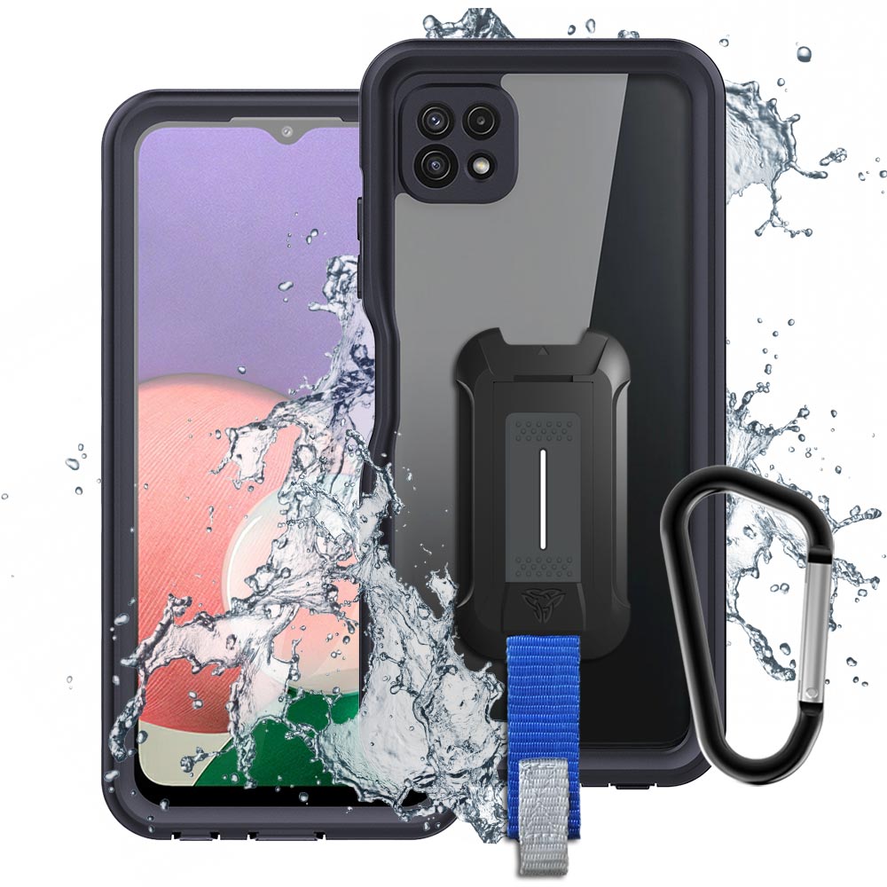 ARMOR-X Samsung Galaxy A22 5G SM-A226 IP68 shock & water proof cover. Military-Grade Mountable Rugged Design with best waterproof protection.