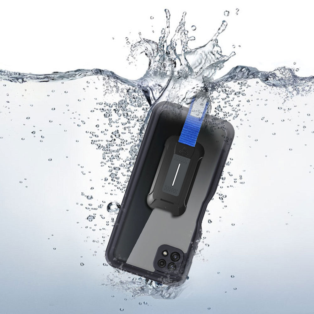 ARMOR-X Samsung Galaxy A22 5G SM-A226 Waterproof Case. IP68 Waterproof with fully submergible to 6.6' / 2 meter for 1 hour.