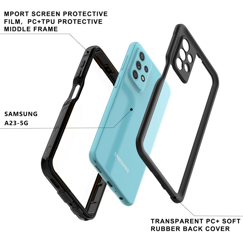ARMOR-X Samsung Galaxy A23 5G SM-A236 shockproof cases. Military-Grade Mountable Rugged Design with best drop proof protection.