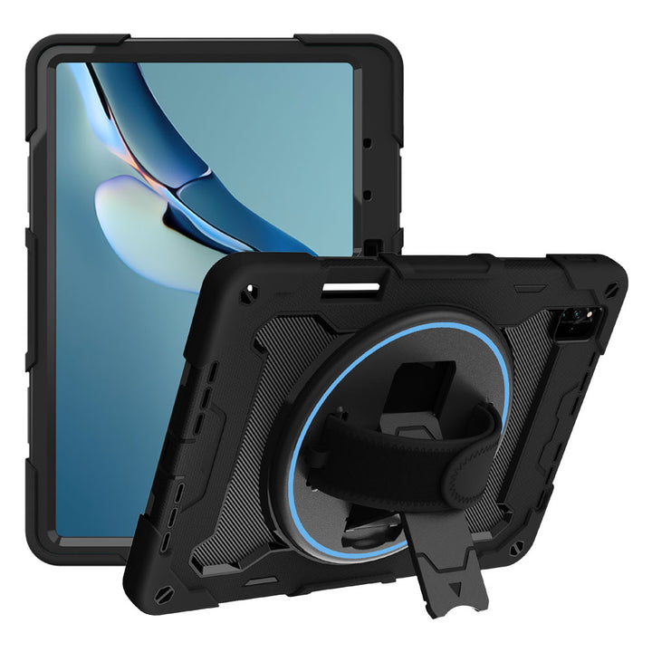 ARMOR-X Huawei MatePad Pro 12.6 (2021) WGR-W09 / W19 / AN19 shockproof case, impact protection cover with hand strap and kick stand. One-handed design for your workplace.