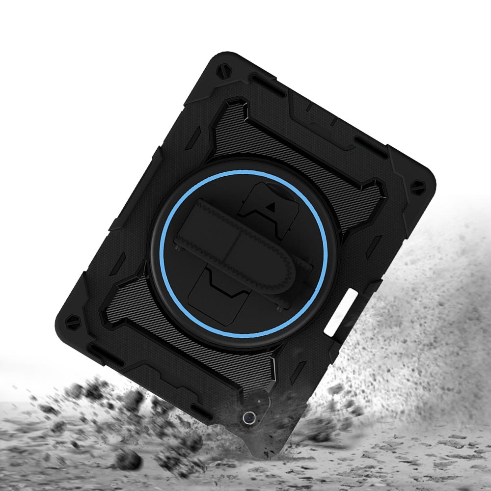 ARMOR-X iPad 10.9 (10th Gen.) shockproof case, impact protection cover with hand strap and kick stand. Rugged protective case with the best dropproof protection.