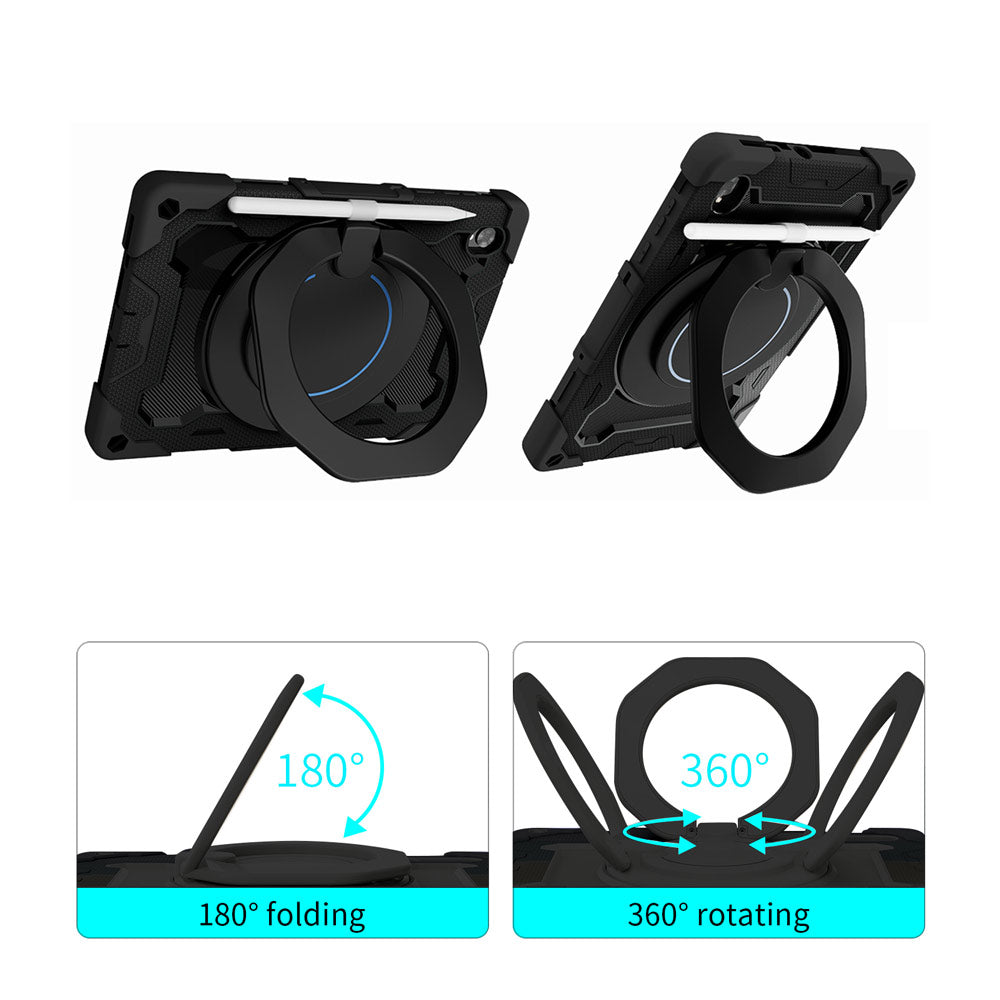 ARMOR-X Lenovo Tab K10 ( TB-X6C6F/X/L TB-X6C6NBF/X/L ) shockproof case, impact protection cover with kickstand and folding grip. Folding grip kickstand support both portrait and landscape mode.