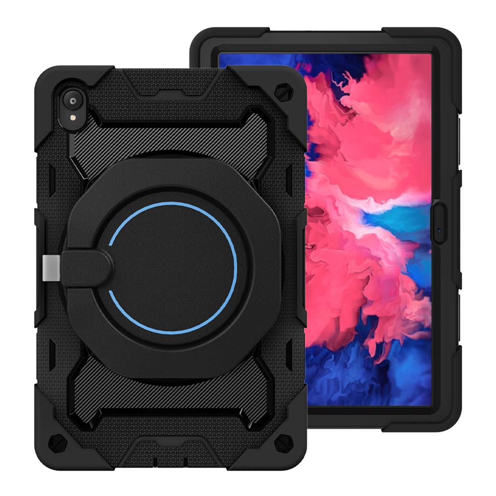 ARMOR-X Lenovo Tab P11 TB-J606 shockproof case, impact protection cover. Rugged case with kick stand. Hand free typing, drawing, video watching.