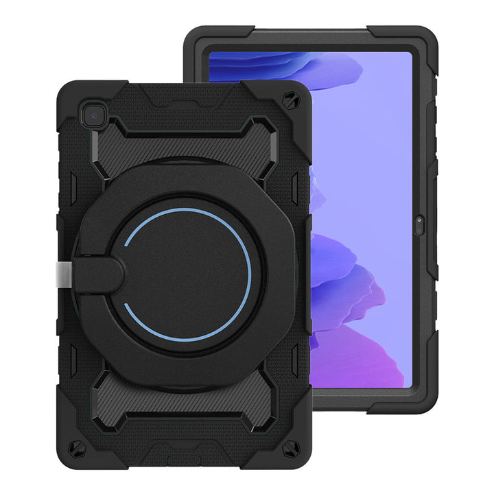 ARMOR-X Samsung Galaxy Tab A7 10.4 SM-T500 T505 T507 (2020) / A7 10.4 SM-T509 (2022) shockproof case, impact protection cover. Rugged case with kick stand. Hand free typing, drawing, video watching.