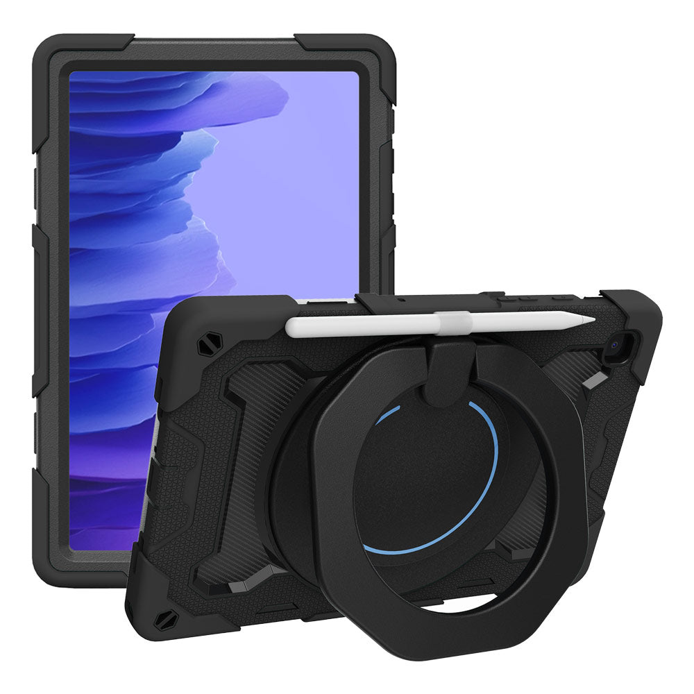 ARMOR-X Samsung Galaxy Tab A7 10.4 SM-T500 T505 T507 (2020) / A7 10.4 SM-T509 (2022) shockproof case, impact protection cover. Rugged case with kick stand. Hand free typing, drawing, video watching.