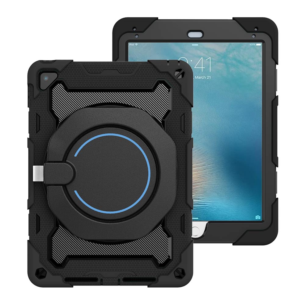 ARMOR-X Apple iPad Pro 9.7 2016 shockproof case, impact protection cover. Rugged case with kick stand. Hand free typing, drawing, video watching.