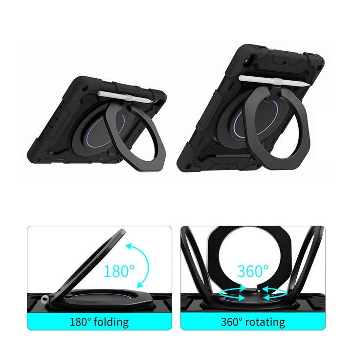 ARMOR-X Apple iPad Pro 10.5 2017 shockproof case, impact protection cover with kickstand and folding grip. Folding grip kickstand support both portrait and landscape mode.