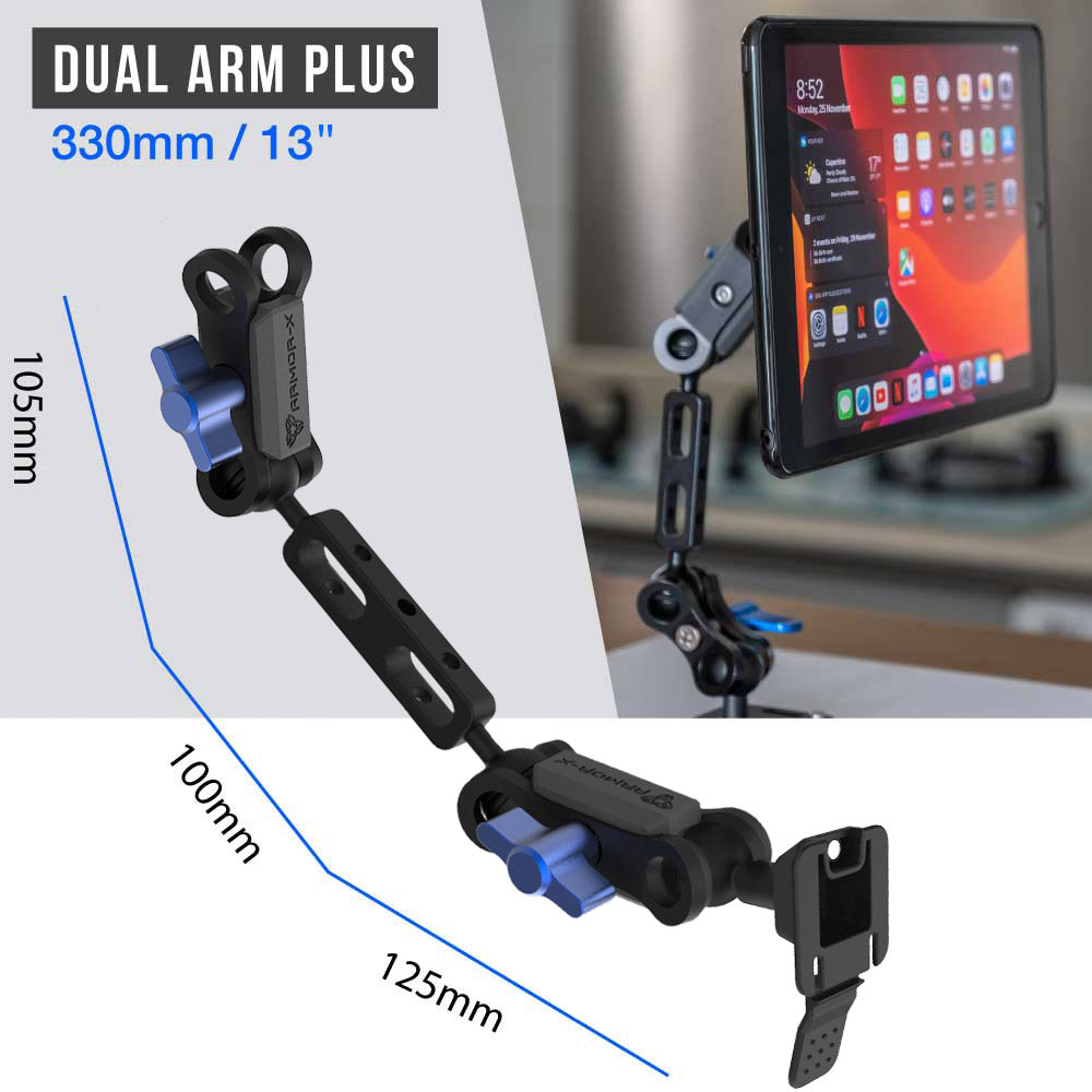 ARMOR-X ONE-LOCK Dual Arm Plus for tablet.