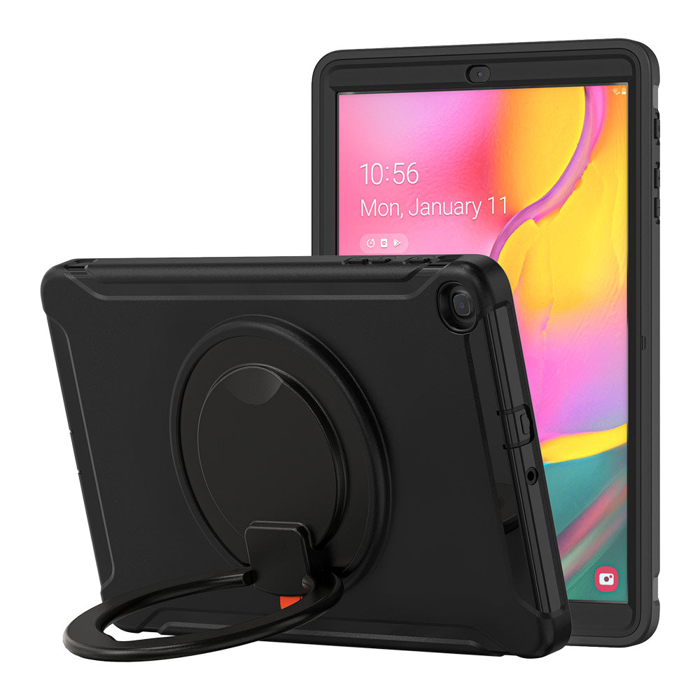 ARMOR-X Samsung Galaxy Tab A 10.1 (2019) T515 T510 shockproof case, impact protection cover. Rugged case with kick stand. Hand free typing, drawing, video watching.