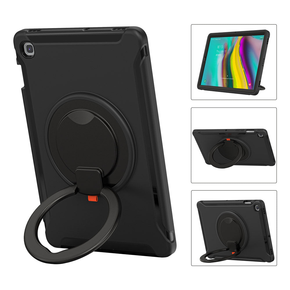 ARMOR-X Samsung Galaxy Tab S5e T720 T725 shockproof case, impact protection cover with kickstand for comfortable viewing and typing angle.