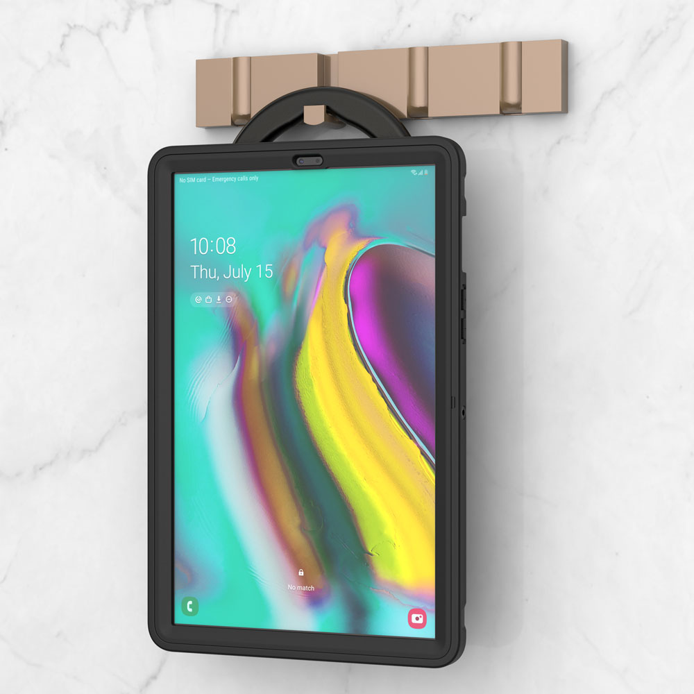 ARMOR-X Samsung Galaxy Tab S5e T720 T725 shockproof case with large hard grip, perfect to hang on the wall.