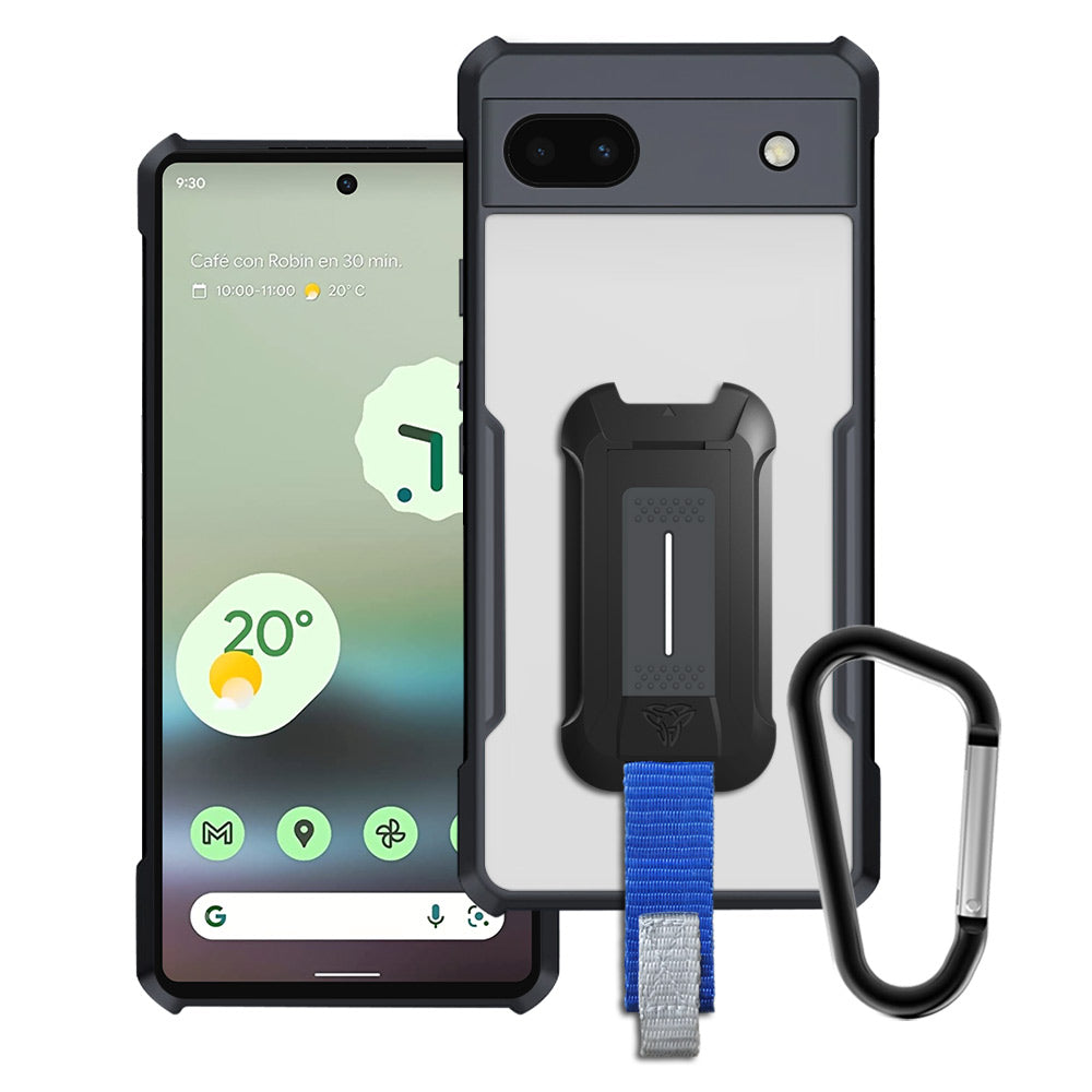 ARMOR-X Google Pixel 6a slim rugged shockproof cases. Military-Grade Mountable Rugged Design with best drop proof protection.