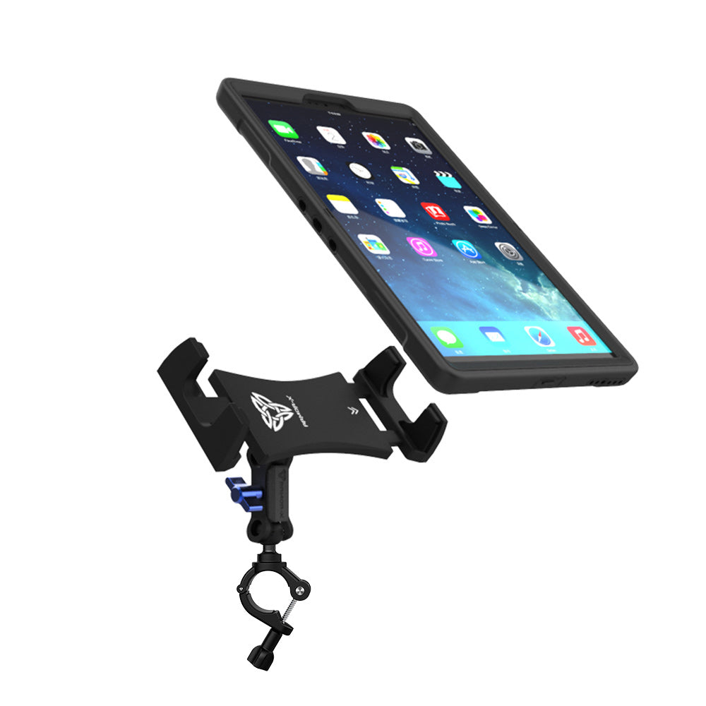 ARMOR-X Bicycle Handlebar Mount Universal Mount for tablet, free to rotate your device with full 360 degrees to get the best view.